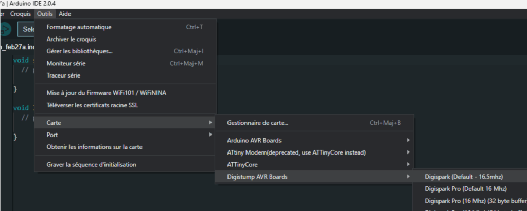 arduinoide5-1024x411 Digispark Attiny85 : une rubber ducky pour 2€ !