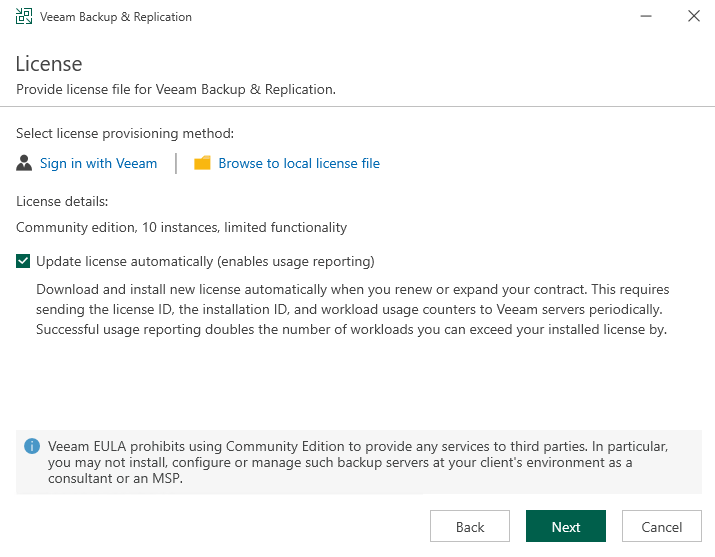 veeam3 Tuto : Faire sa première back-up avec Veeam Backup & Replication